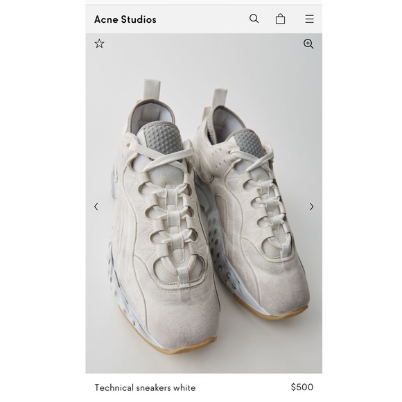 Acne Studios Manhattan in Tumbled White - Picture 5 of 8